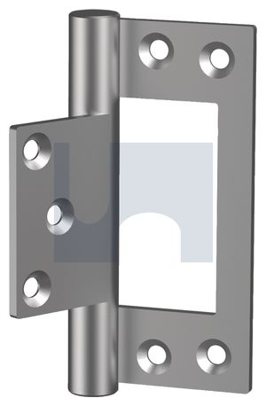 HOBSON FLUSH FITTING HINGE ALUMINIUM 100 X 75 